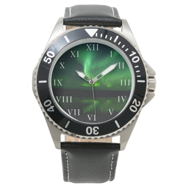 Montre aurore boréale Arctique Alaska (devant)