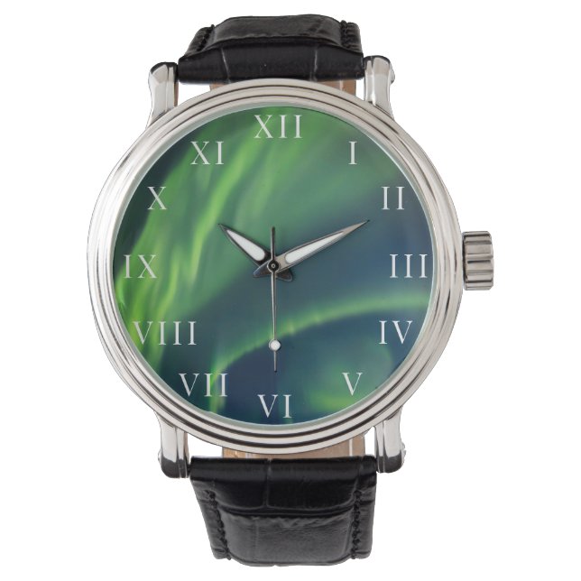 Montre aurore boréale Arctique Alaska (devant)