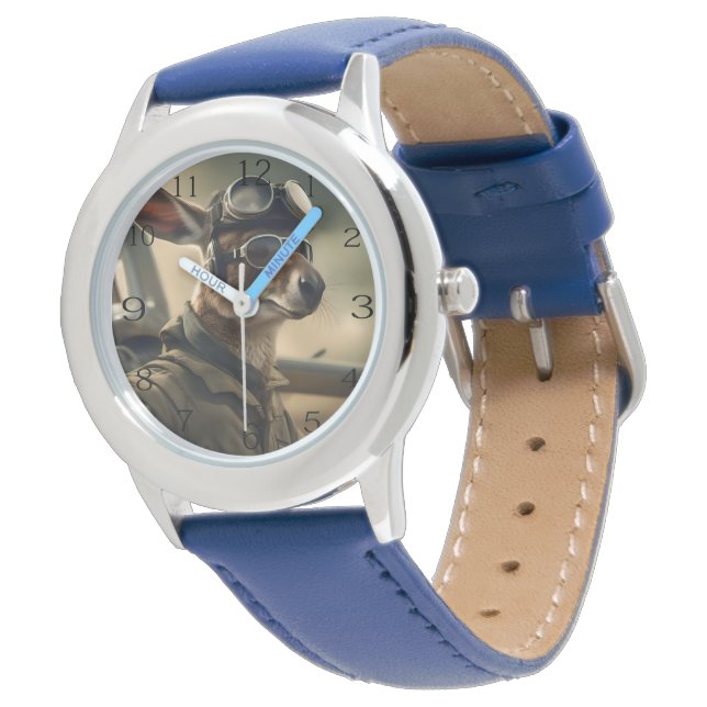 Montre Aussie Kangaroo King Of The Airways, (Incliné)