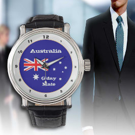 Montre Australian Flag & G'day Mate, Australie / mode