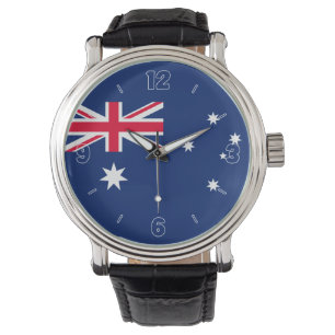 Montre Australie Drapeau National Élégant Patriotique