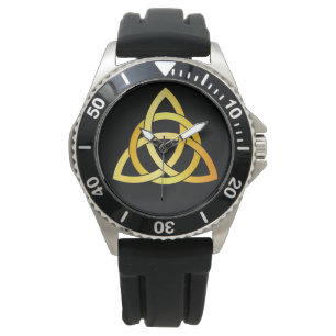 Montre Authentique Triquetra circle celtic knot Ireland g