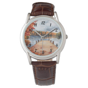 Montre Automne Nature Lac Arbres Paysage Hommes