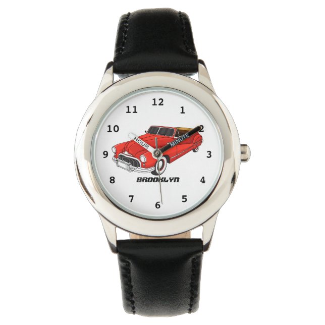 Montre Automobile classique rouge 1948 (devant)