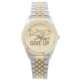 Montre Avancer - N'abandonnez pas l'art aérien minimalist