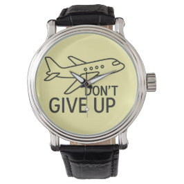 Montre Avancer - N'abandonnez pas l'art aérien minimalist