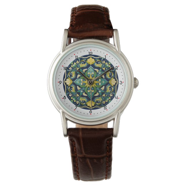 Montre Avec chiffres belle Azulejo Elegance (devant)