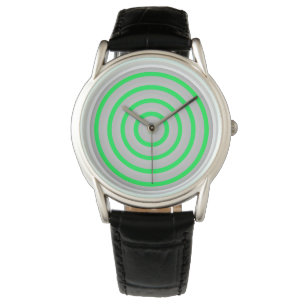Montre avec design circulaire coloré