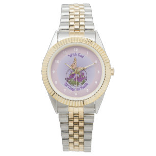 Montre Avec Dieu Papillon Fleur Art Inspiration