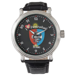 Montre avec le projet suisse Ticino / Tessin