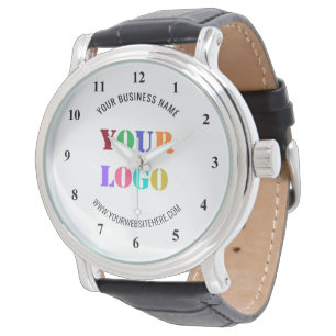 Montre avec logo d'entreprise personnalisée exempl