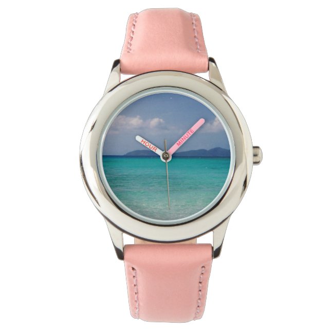 Montre avec Pink Band et Caribbean Scene (devant)