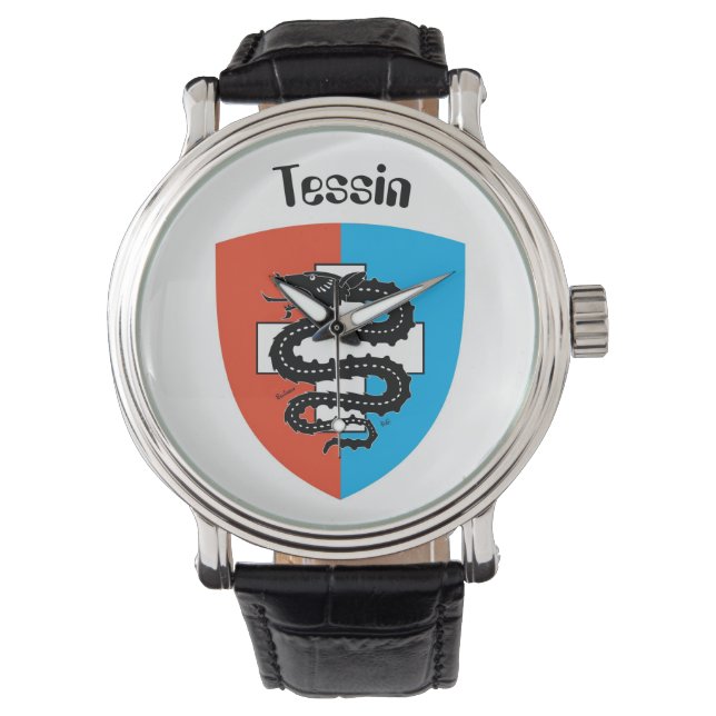 Montre avec Swiss Design Ticino Suisse (devant)