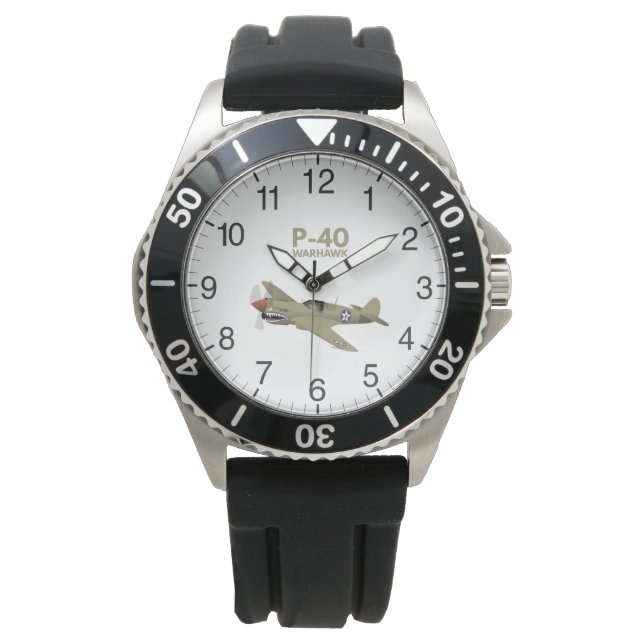 Montre Avion 2ème guerre mondiale P-40 Warhawk (devant)
