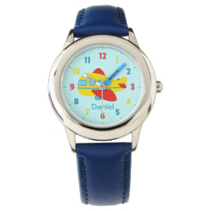 Montre Avion de ligne mignon et coloré