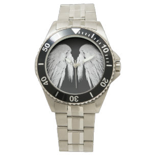 Montre AVIONS ANGEL Gris Plumes tactiles personnalisables