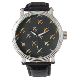 Montre Avions de combat, en noir