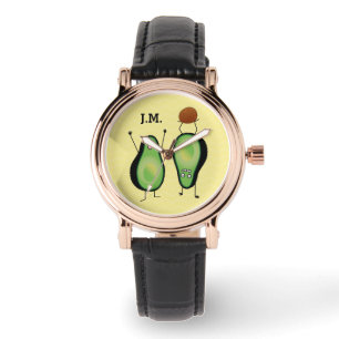 Montre Avocado drôle stand d'applaudissements à la main v