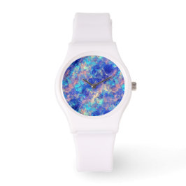 Montre Azure Blue Crumpled Texture