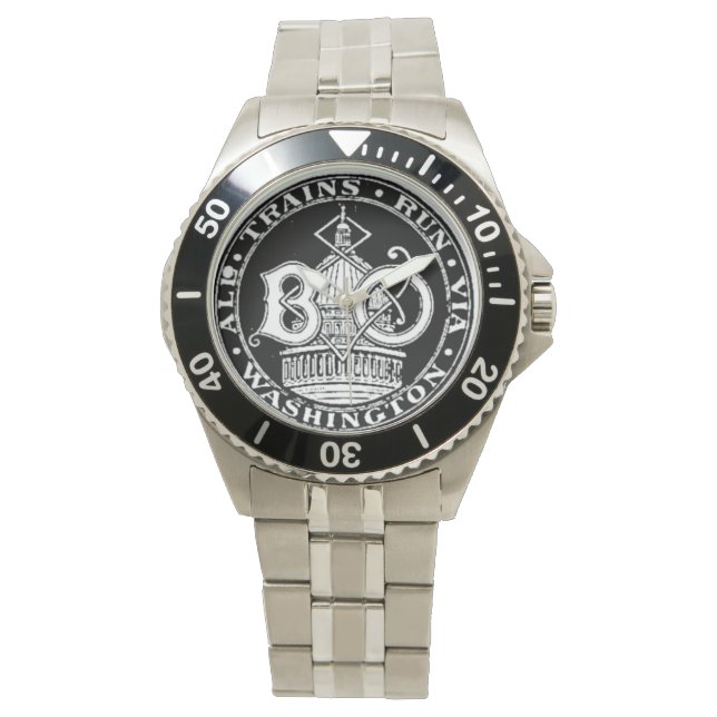 Montre B+O Royal Blue Line Trains 1910 (devant)