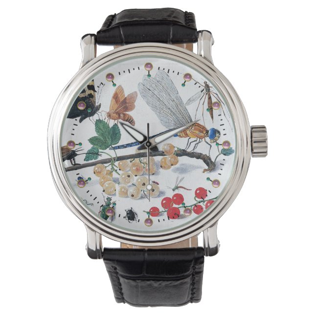 MONTRE BABFLIES, INSECTS, FLOWERS ET PLANTS (devant)