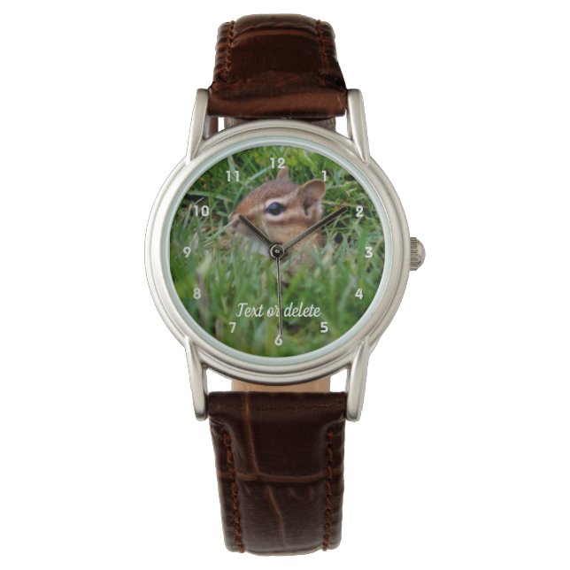Montre Baby Chipmunk Animal Personnalisé (devant)