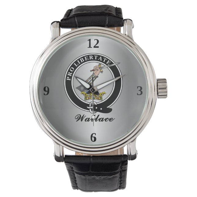 Montre Badge Wallace Clan personnalisée (devant)