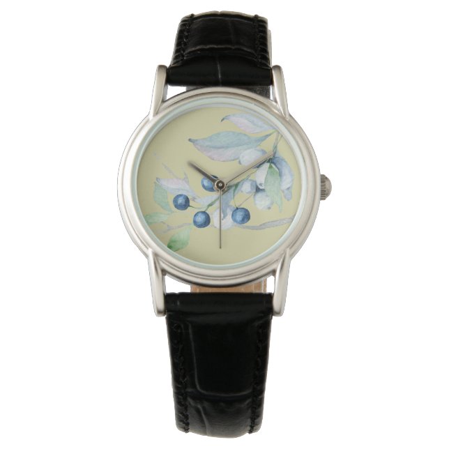 Montre Baies bleues (devant)