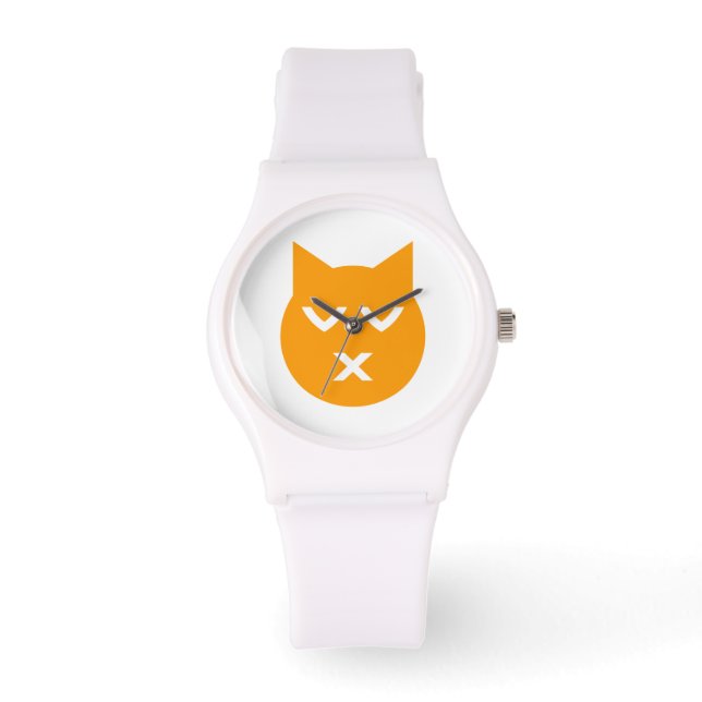 Montre Baiser avec les yeux fermés Emoji Chat (Recto)