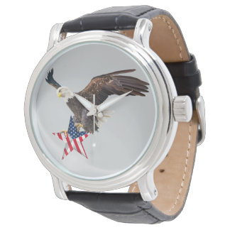 Montre Bald eagle US flag
