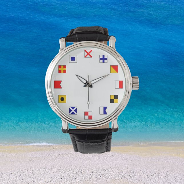 Montre Balises de voile couleur marine pour marins (Créateur téléchargé)