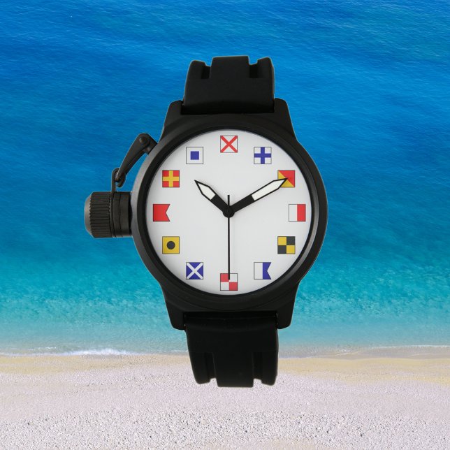 Montre Balises de voile couleur marine pour marins (Créateur téléchargé)