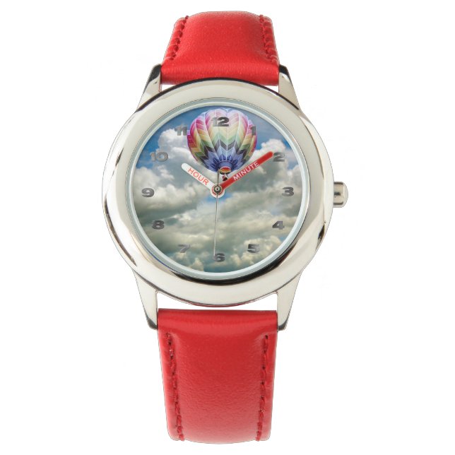 Montre - Ballon de couleur arc-en-ciel (devant)