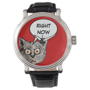 Montre ballon d'élocution pour chat drôle en ce moment