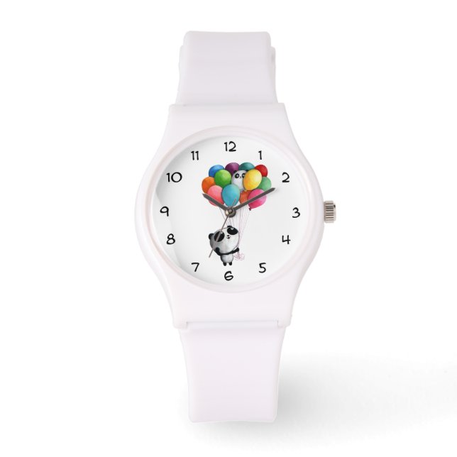 Montre Ballons d'anniversaire Panda Bear (Recto)