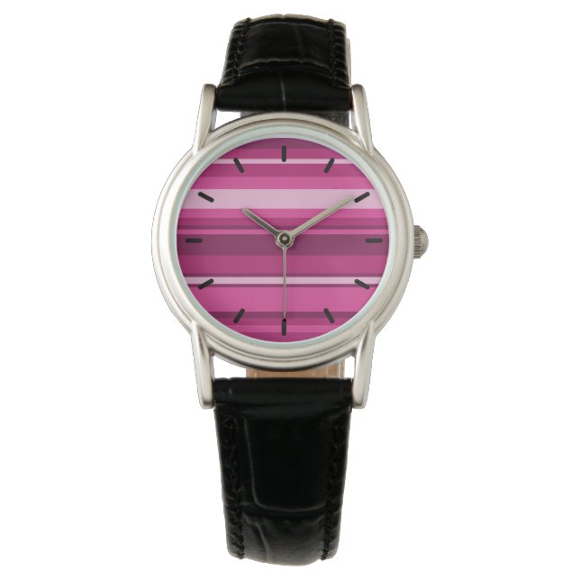 Montre Bandes de Fuschia (devant)