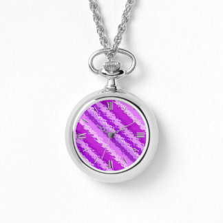 Montre Bandes de verre - nuances améthyste violet
