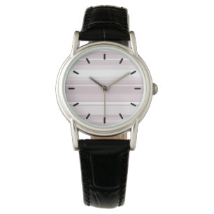 Montre Bandes roses à quartz rose