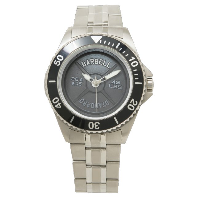 Montre Barbell Plate Wrist Watch (devant)