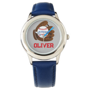 Montre Baseball de Pitcher Boy #1 personnalisé