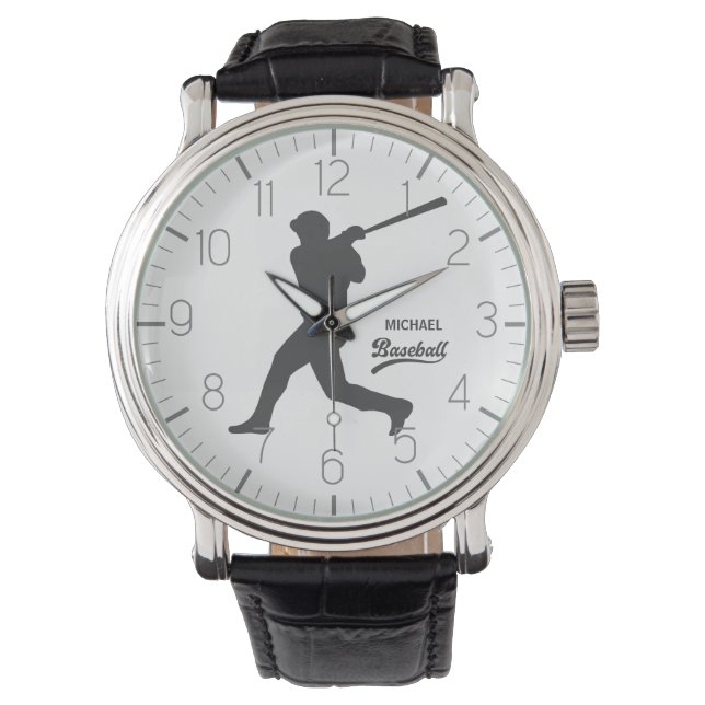 Montre Baseball Personnalisé Nom Watch (devant)