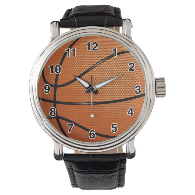 Montre Basketball Leather StrWatch (devant)