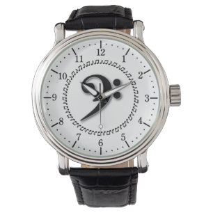 Montre Bass Clef Music Note Design