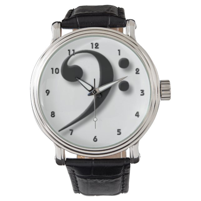 Montre Bass Clef Watch par Leslie Harlow (devant)