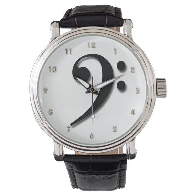 Montre Bass Clef Watch par Leslie Harlow (devant)
