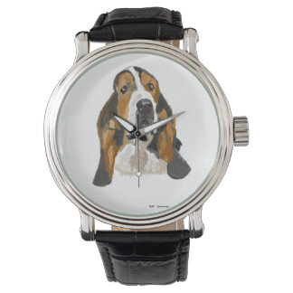 Montre Basset tiré à la main