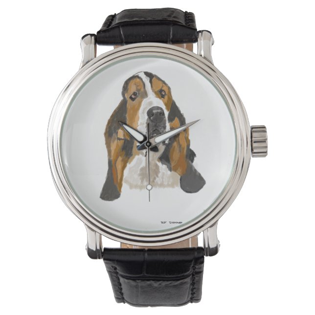 Montre Basset tiré à la main (devant)