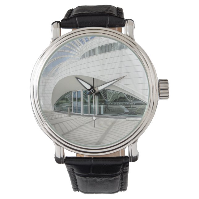 Montre Bâtiment blanc futuriste moderne (devant)