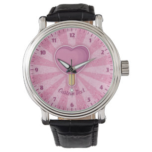 Montre Bâton de crème glacée du coeur