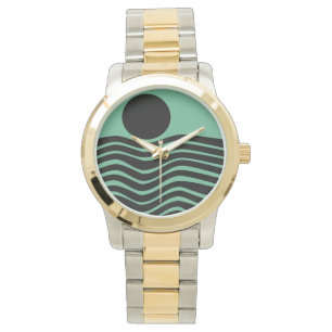 Montre Bauhaus Seafoam Green Abstrait